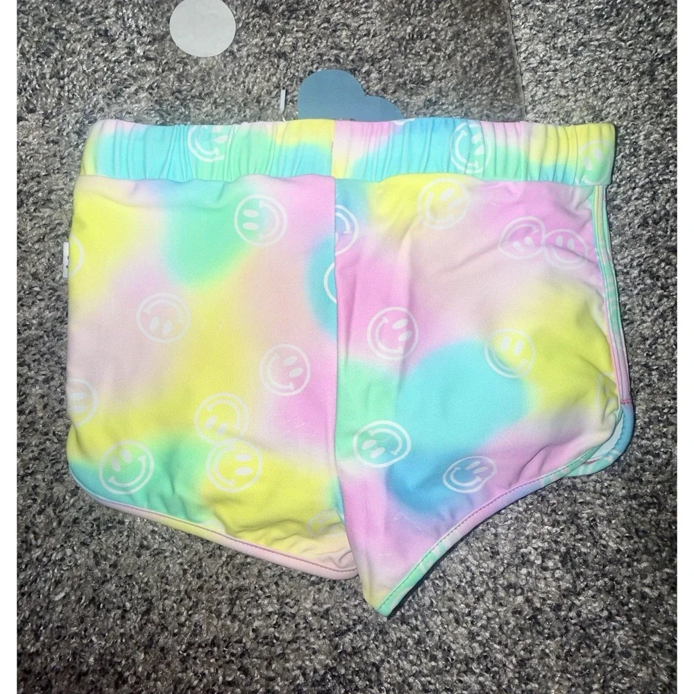Dream big little Co Euro Swim Trunk NEW 5/6T Tie Dye Smiley